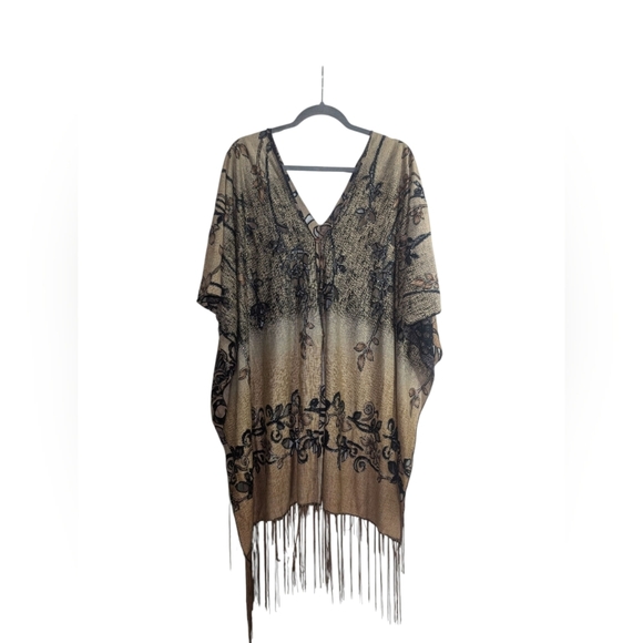 Elegant Black and Tan Women's Top - Picture 1 of 6